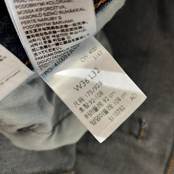 Levi's denim jeans mens 514 36x32 medium wash straight leg - Picture 2 of 4